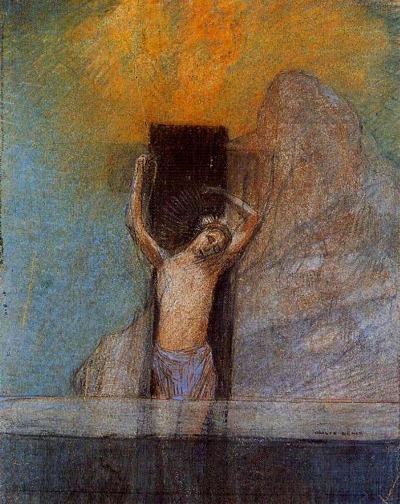 Christ on the Cross art print by Odilon Redon for $57.95 CAD