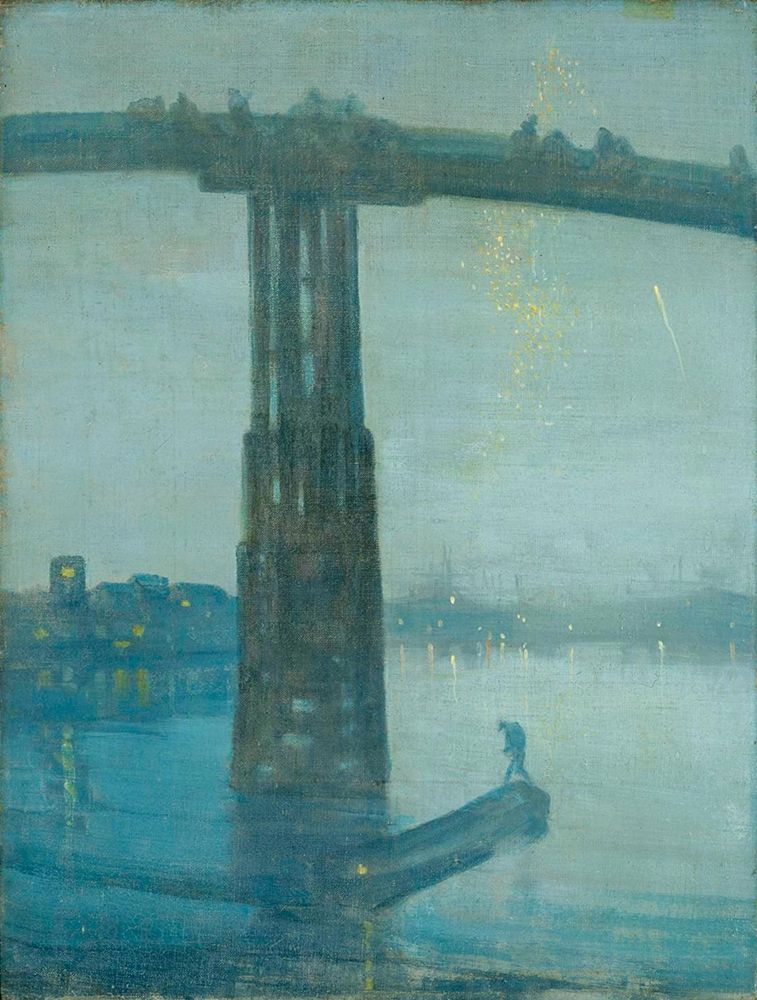 Nocturne, Blue and Gold - Old Battersea Bridge art print by James McNeill Whistler for $57.95 CAD