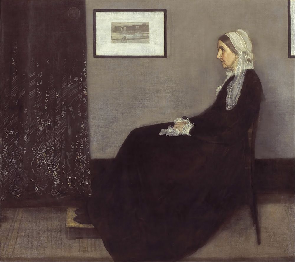 Whistlers Mother, Portrait of The Artistâ€™s Mother art print by James McNeill Whistler for $57.95 CAD
