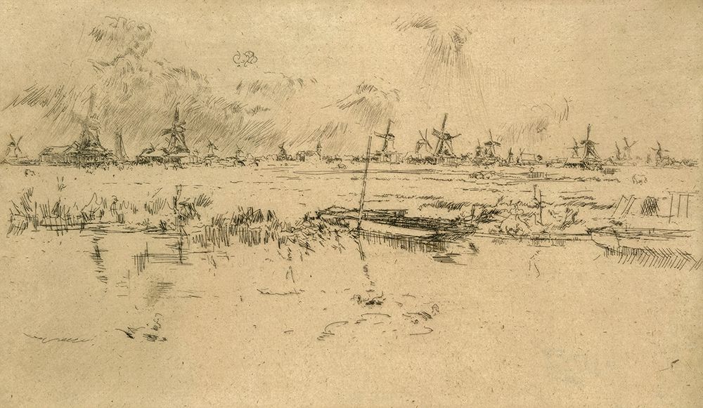 Zaandam, the Netherlands art print by James McNeill Whistler for $57.95 CAD
