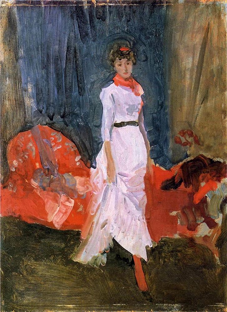 Arrangement in Pink, Red and Purple art print by James McNeill Whistler for $57.95 CAD