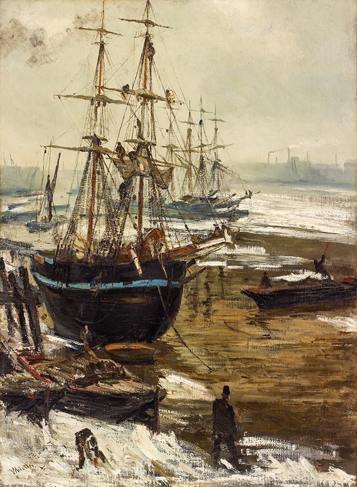The Thames in Ice, 1860 art print by James McNeill Whistler for $57.95 CAD