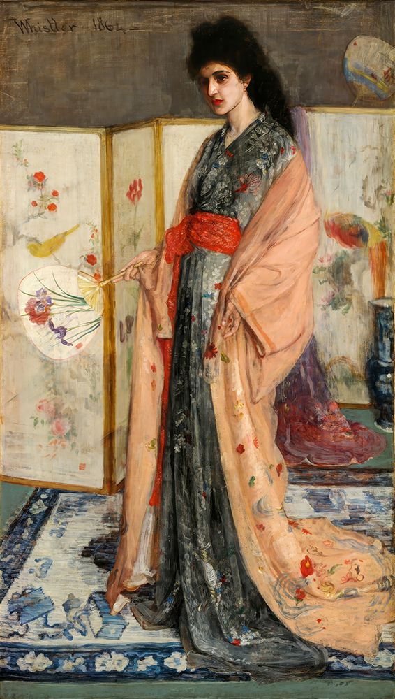 The Princess from the Land of Porcelain 1863 art print by James McNeill Whistler for $57.95 CAD