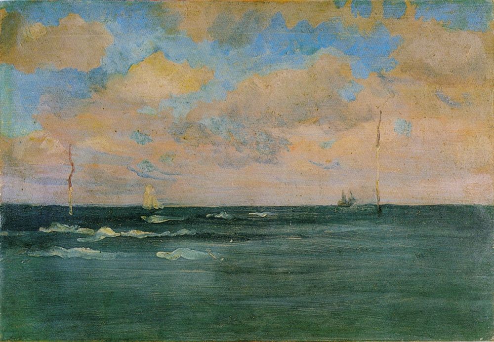 The Bathing Posts, Brittany art print by James McNeill Whistler for $57.95 CAD