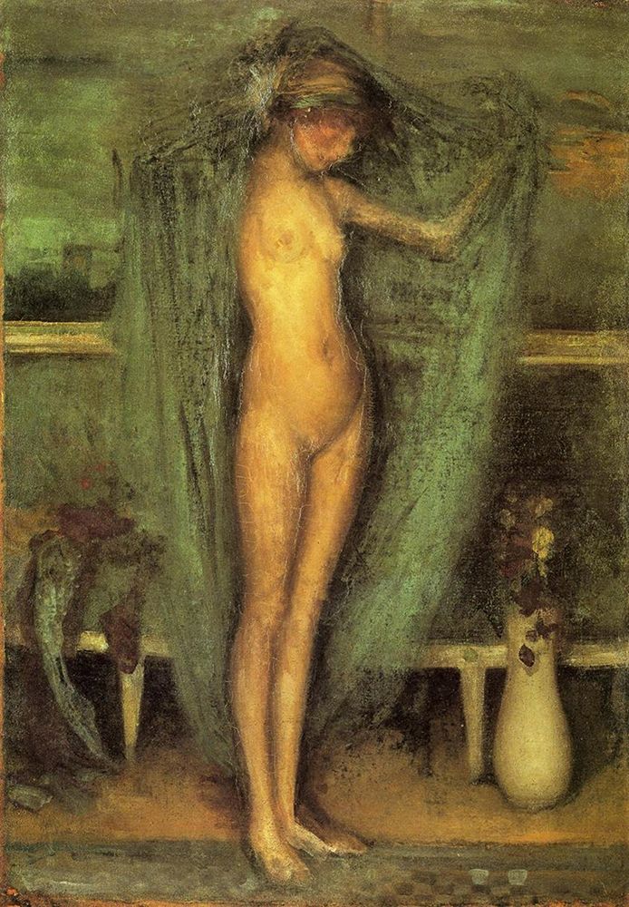 Harmony in Blue and Gold, The Little Blue Girl art print by James McNeill Whistler for $57.95 CAD