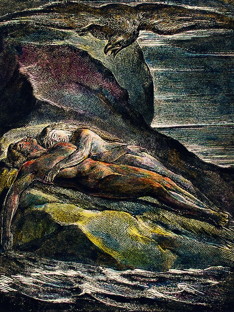 The eagle illustration from Milton art print by William Blake for $57.95 CAD