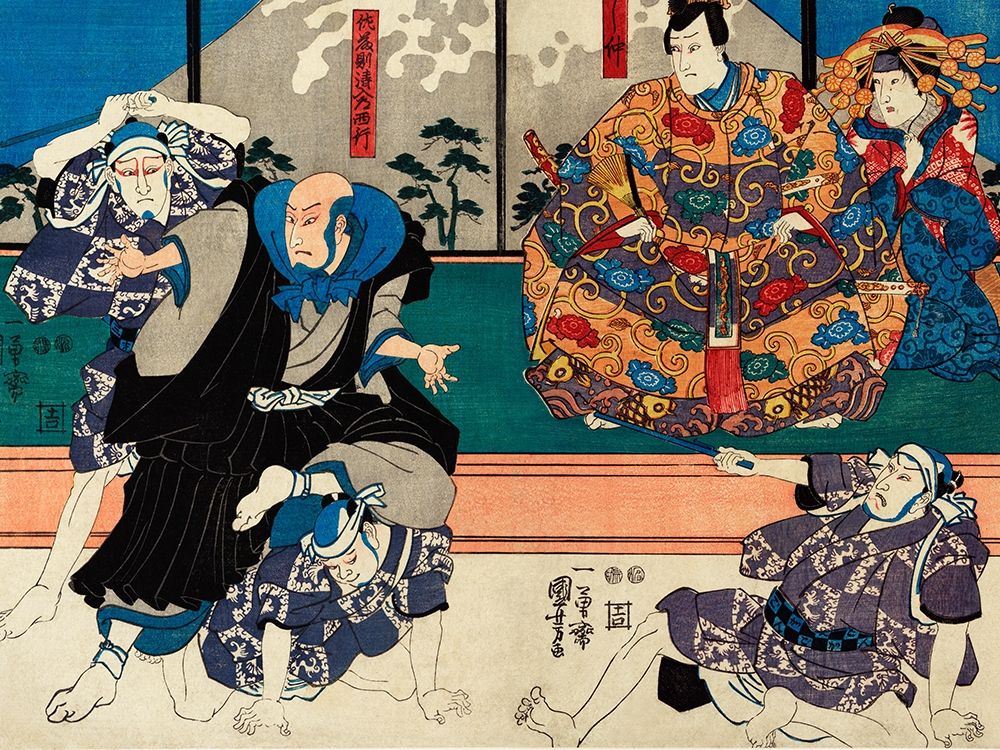 Sato Norikiyo Nyudo Saigo Yoshinaka art print by Utagawa Kuniyoshi for $57.95 CAD