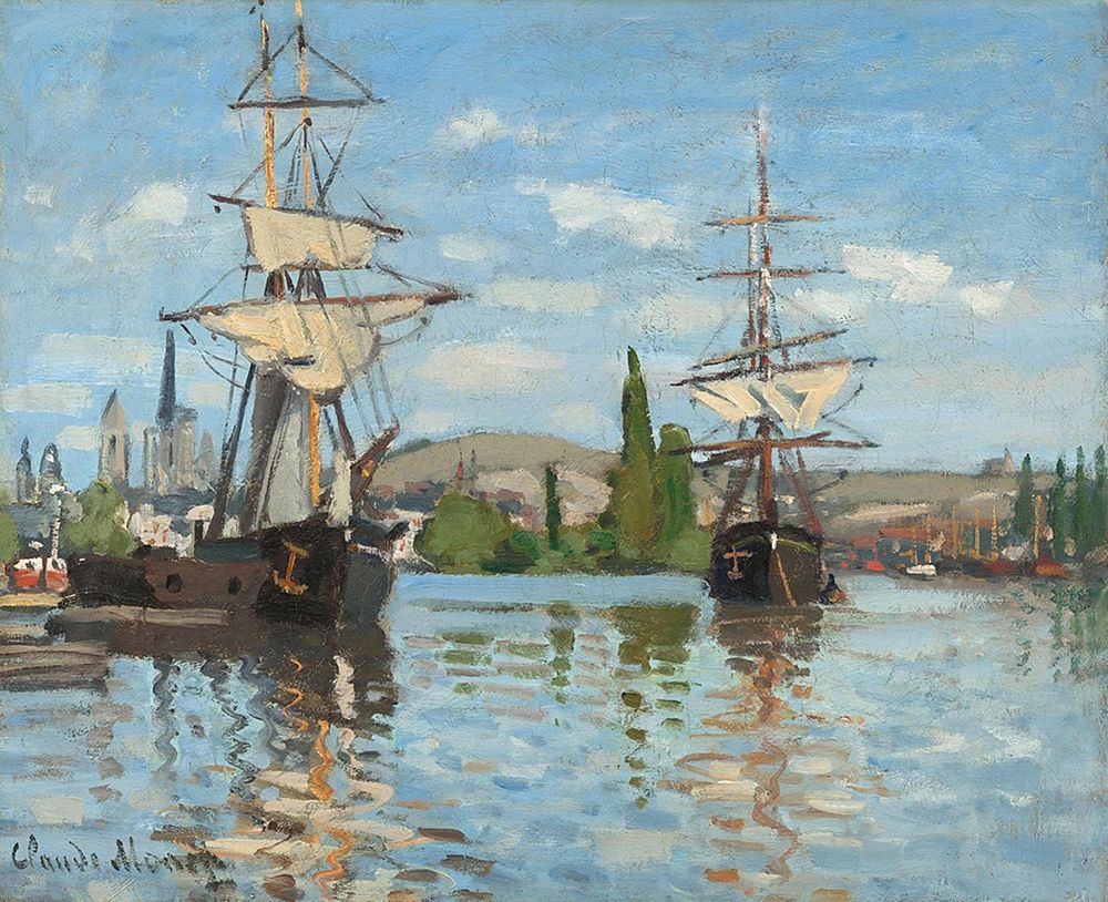 The Seine At Rouen art print by Claude Monet for $57.95 CAD