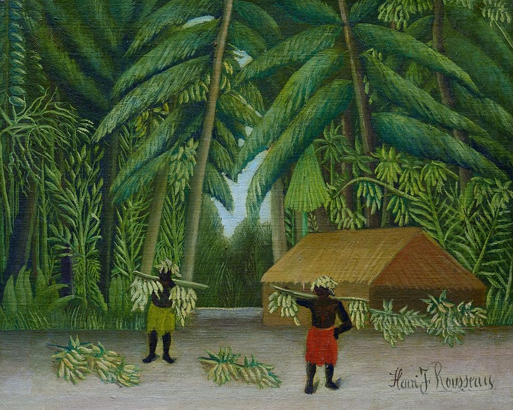 Banana Harvest 1910 art print by Henri Rousseau for $57.95 CAD