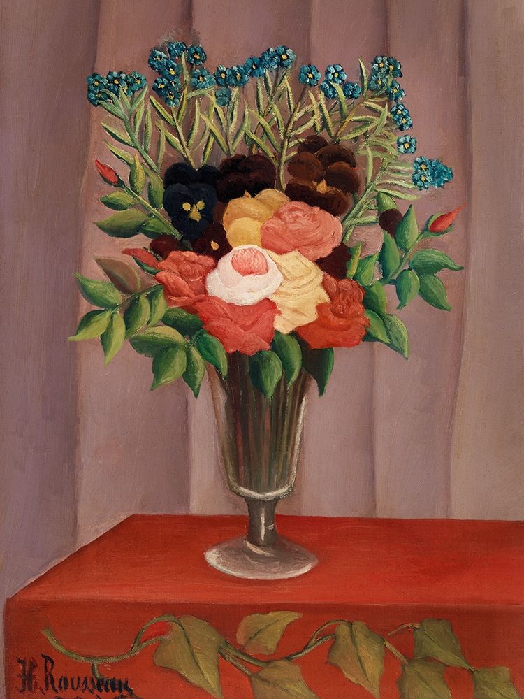Bouquet of Flowers 1910 art print by Henri Rousseau for $57.95 CAD