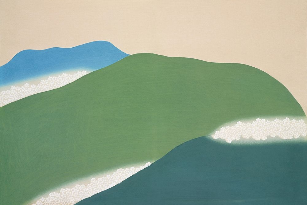 Green mountains from Momoyogusa art print by Kamisaka Sekka for $57.95 CAD