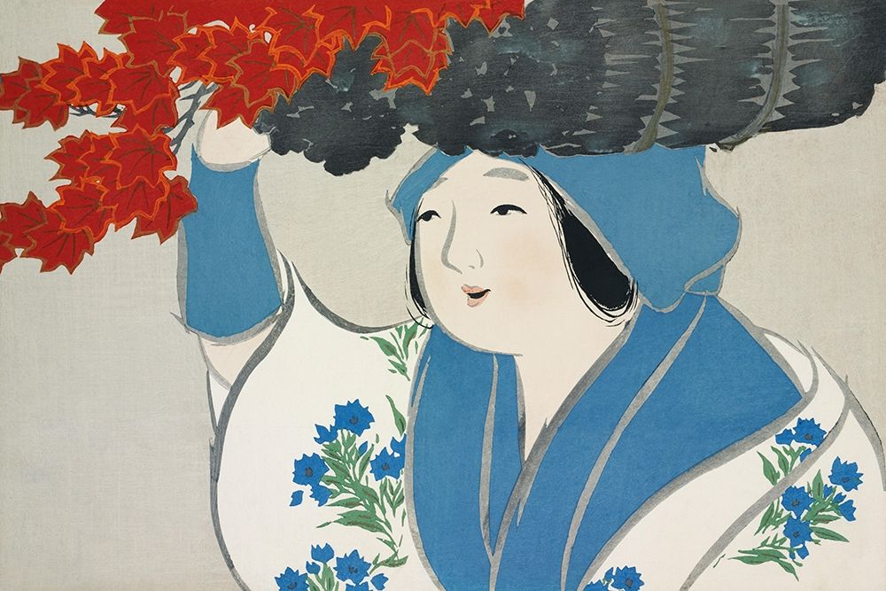 Woman from Momoyogusa art print by Kamisaka Sekka for $57.95 CAD