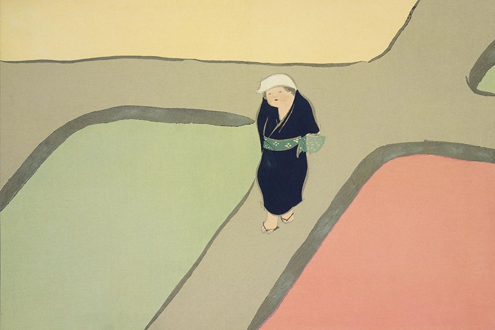 Path through the fields from Momoyogusa art print by Kamisaka Sekka for $57.95 CAD
