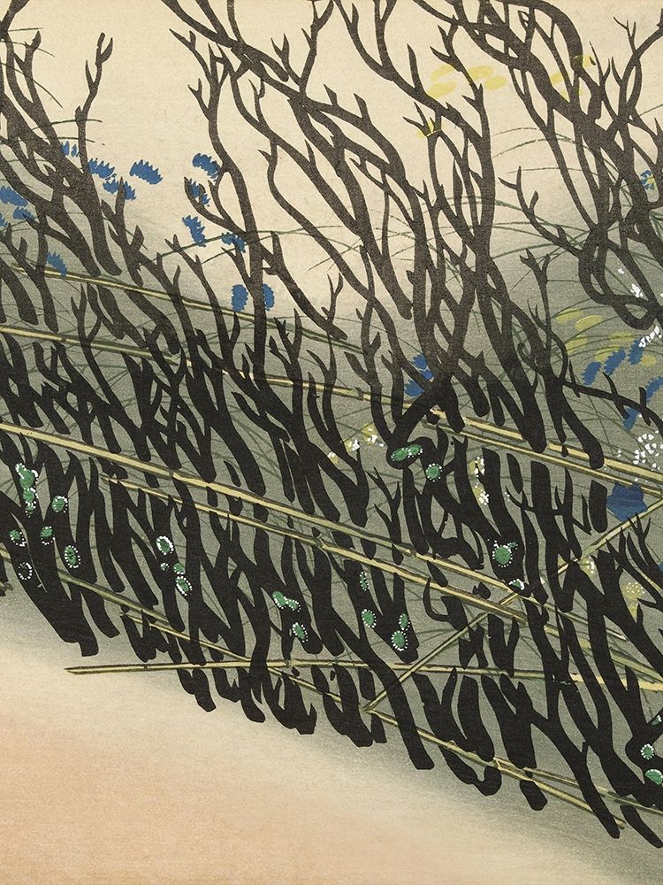 Hedge from Momoyogusa art print by Kamisaka Sekka for $57.95 CAD
