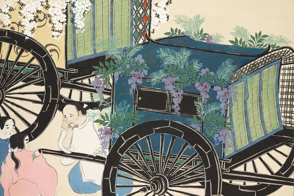 Wagon from Momoyogusa art print by Kamisaka Sekka for $57.95 CAD