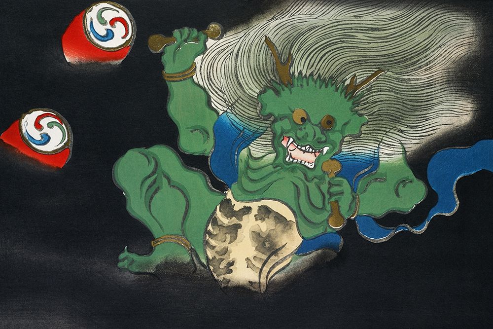 Demon from Momoyogusa art print by Kamisaka Sekka for $57.95 CAD
