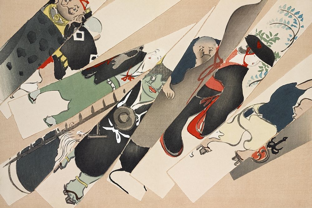 Blades from Momoyogusa art print by Kamisaka Sekka for $57.95 CAD