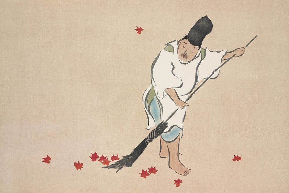 Raking from Momoyogusa art print by Kamisaka Sekka for $57.95 CAD