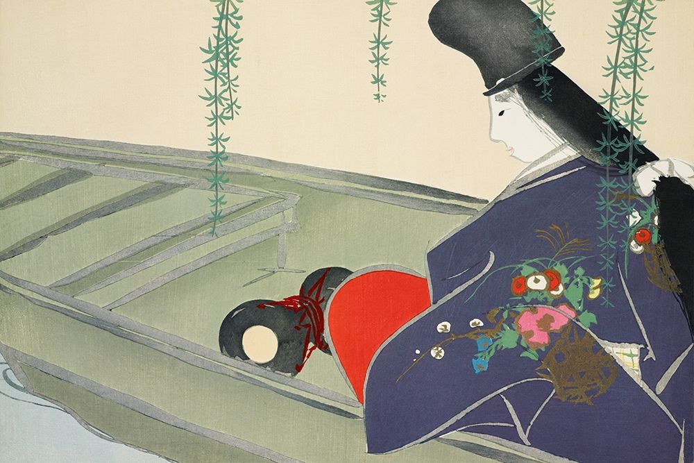 Boat from Momoyogusa art print by Kamisaka Sekka for $57.95 CAD