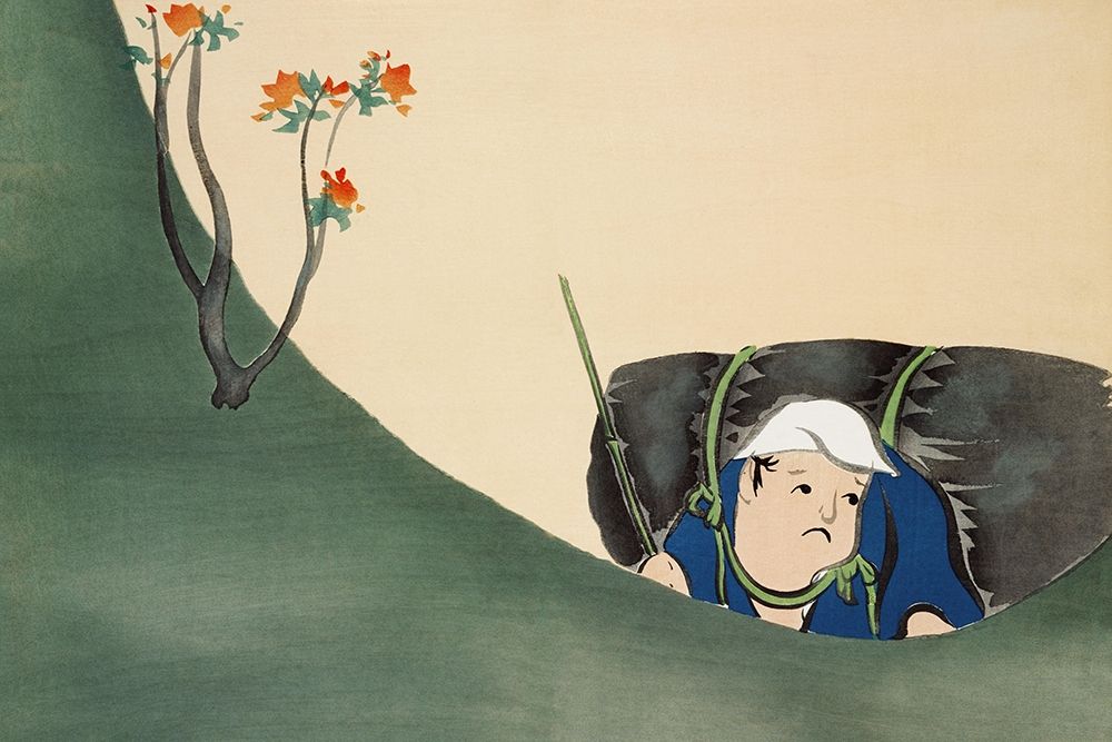 Samurai from Momoyogusa art print by Kamisaka Sekka for $57.95 CAD