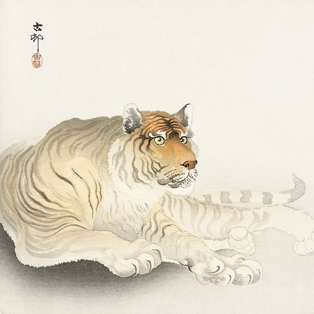Tiger art print by Ohara Koson for $57.95 CAD