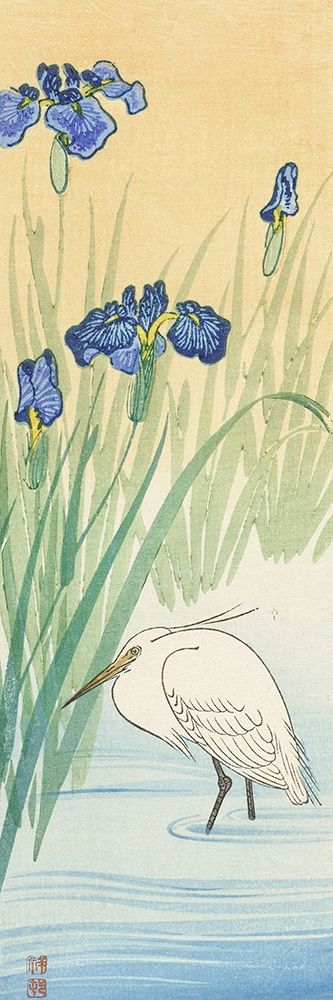 Egret art print by Ohara Koson for $57.95 CAD