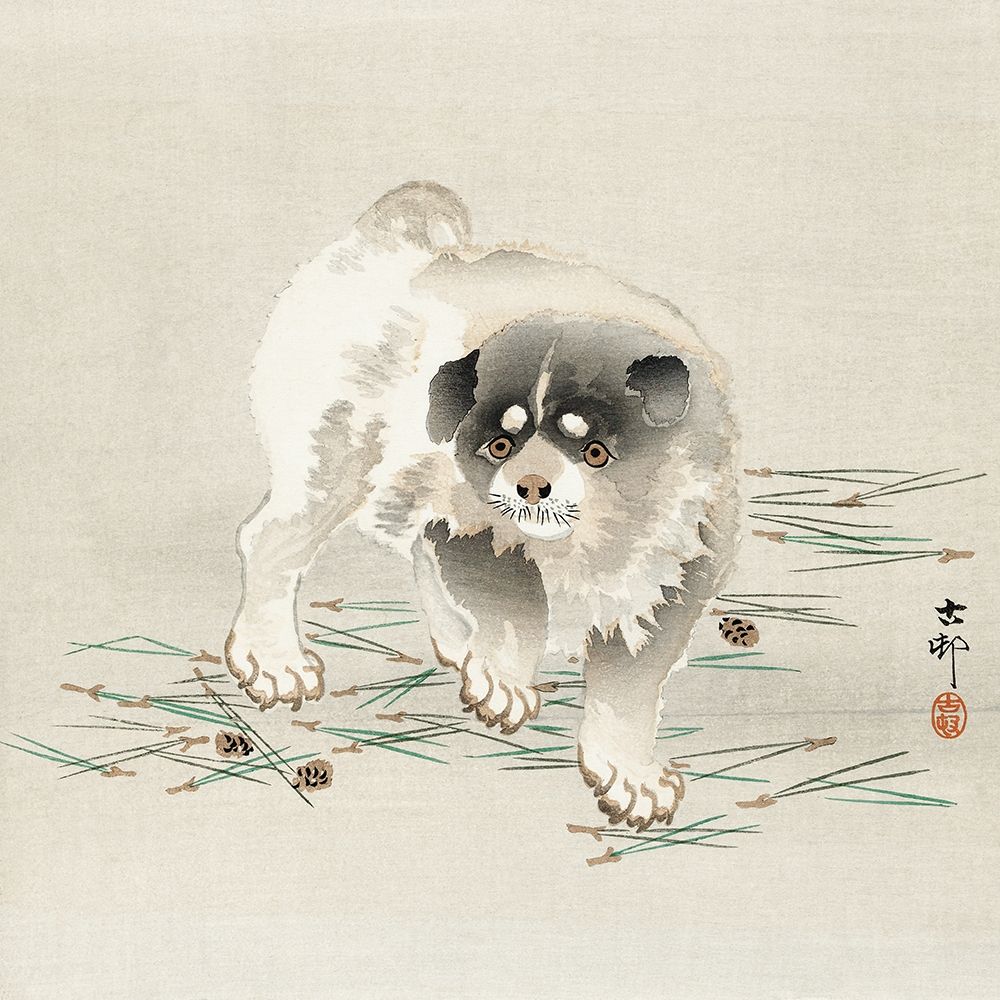 Young dog art print by Ohara Koson for $57.95 CAD
