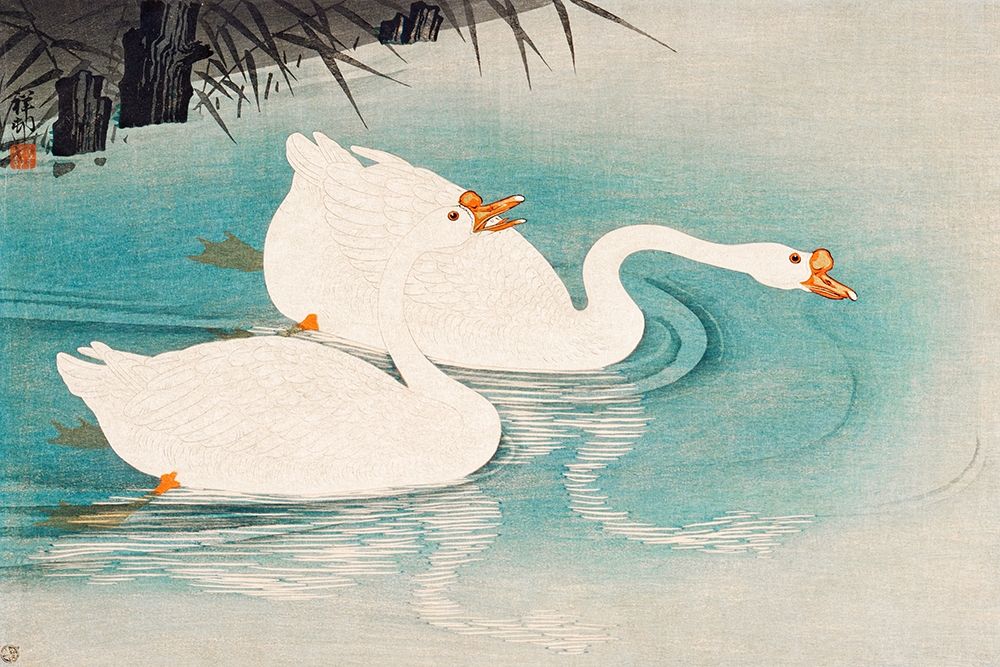 Geese amid Reeds art print by Ohara Koson for $57.95 CAD