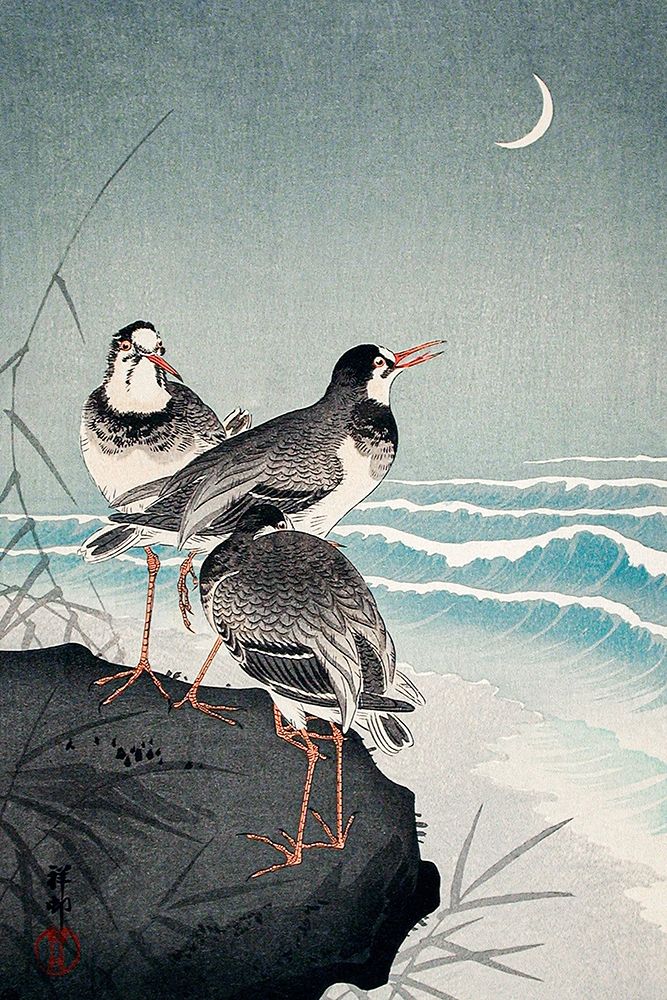 Snipes at the Shore art print by Ohara Koson for $57.95 CAD