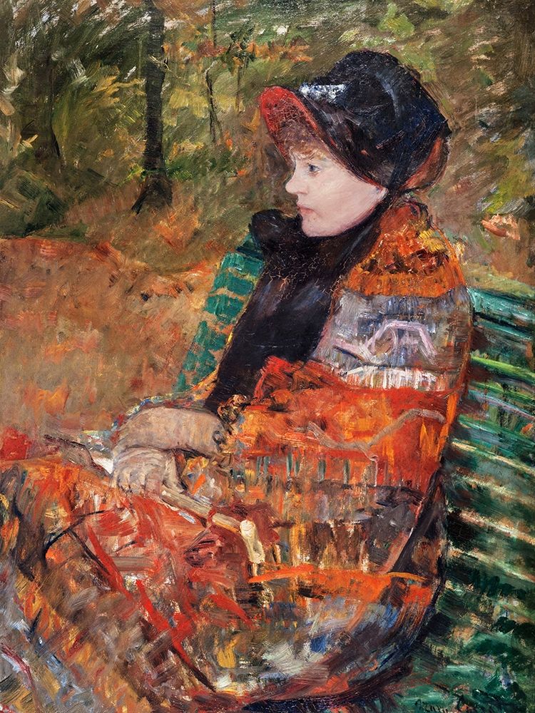 Autumn, portrait of Lydia Cassatt art print by Mary Cassatt for $57.95 CAD