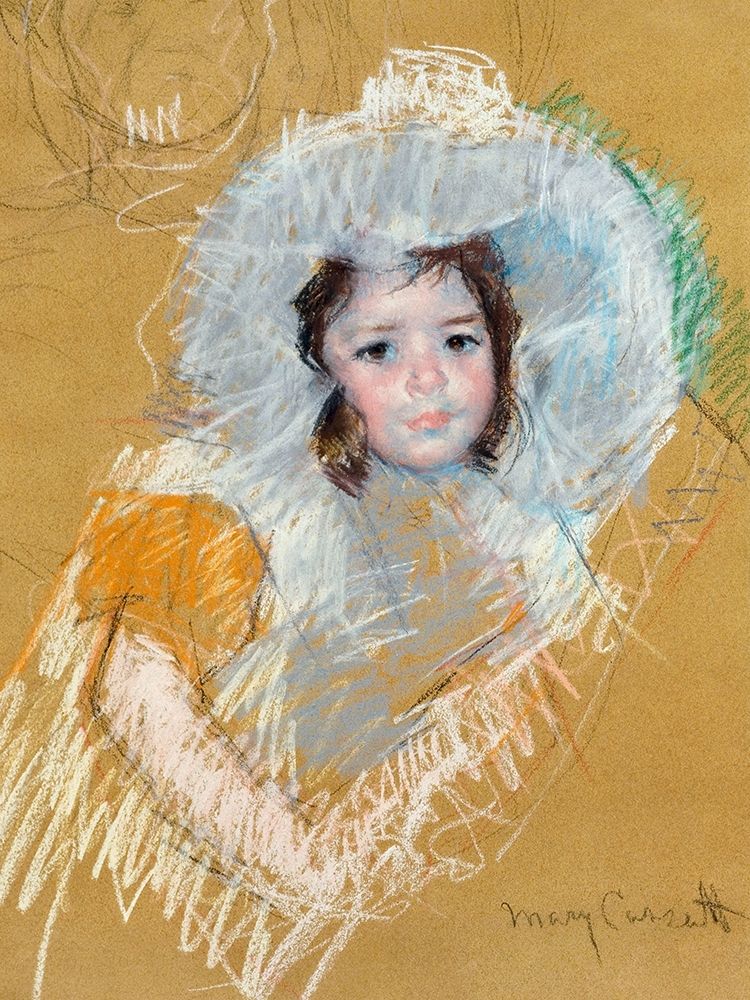 Buste de fillette art print by Mary Cassatt for $57.95 CAD