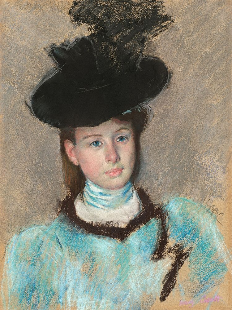 The Black Hat art print by Mary Cassatt for $57.95 CAD