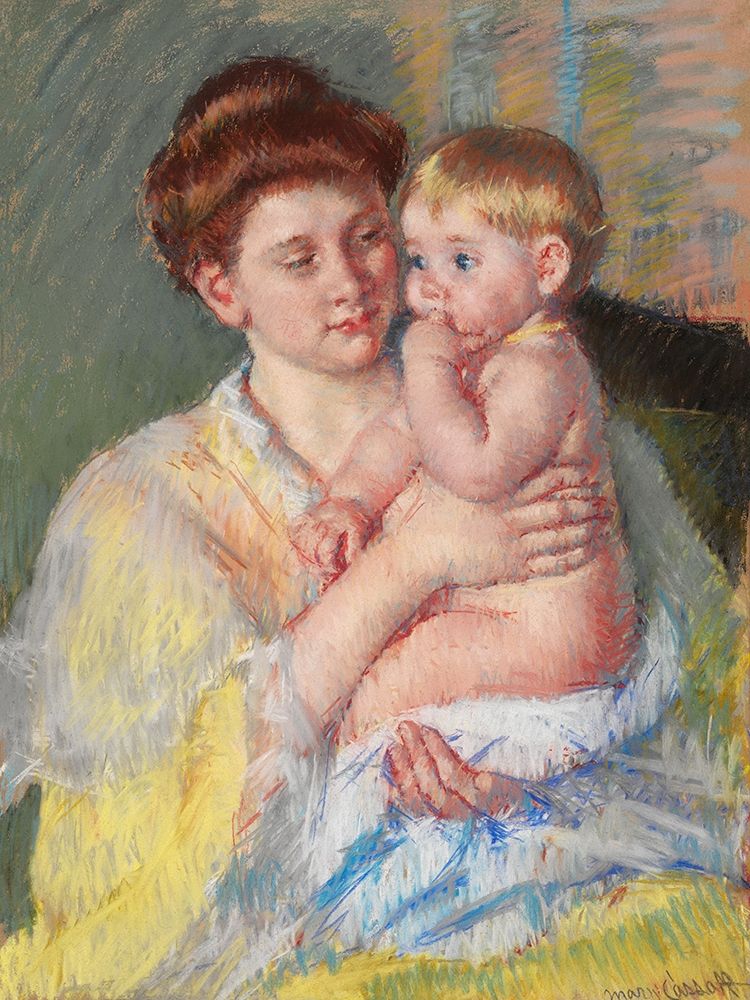 Baby John with Forefinger in His Mouth art print by Mary Cassatt for $57.95 CAD