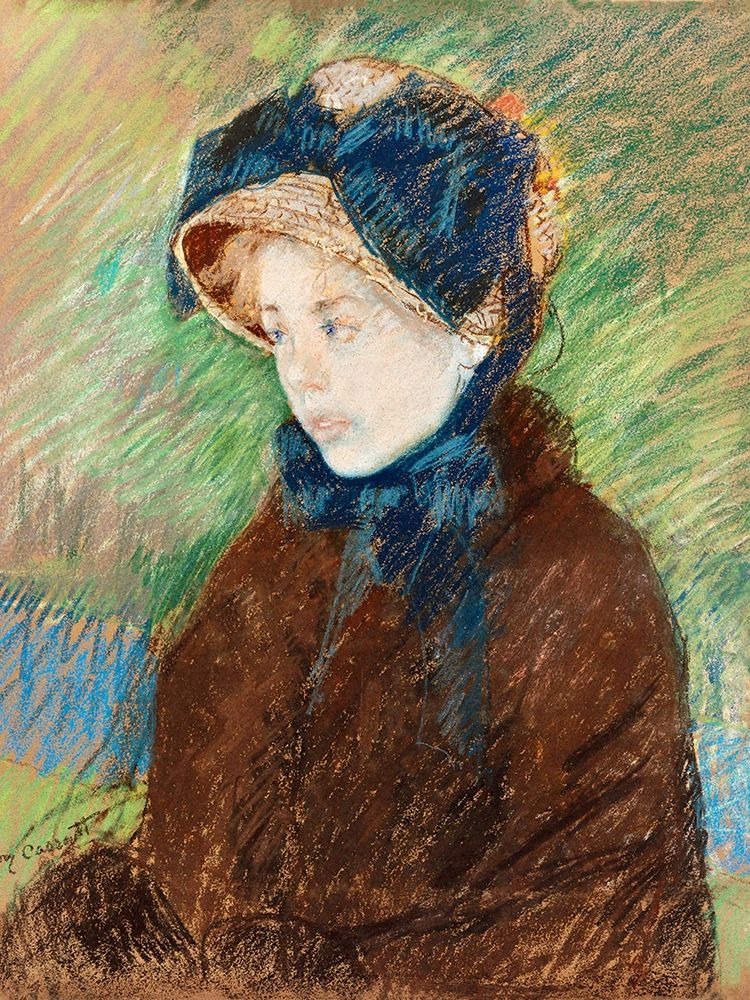 Susan in a Straw Bonnet art print by Mary Cassatt for $57.95 CAD