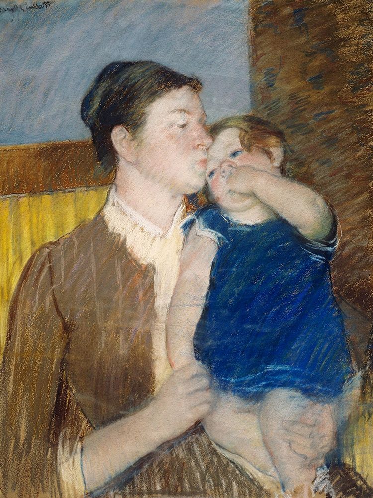 Mothers Goodnight Kiss art print by Mary Cassatt for $57.95 CAD