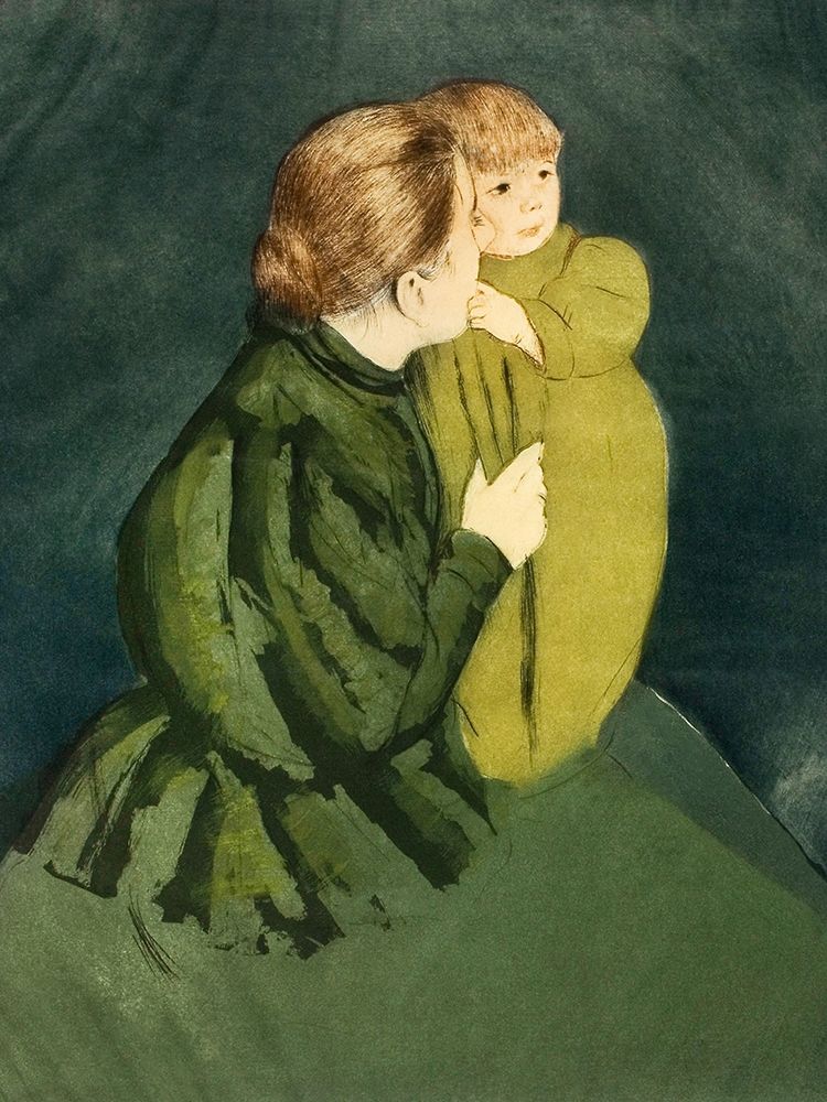 Peasant Mother and Child art print by Mary Cassatt for $57.95 CAD