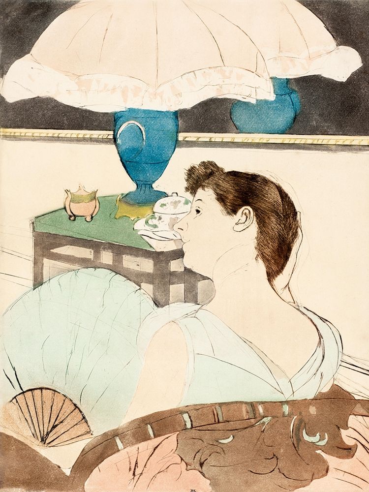 The Lamp art print by Mary Cassatt for $57.95 CAD