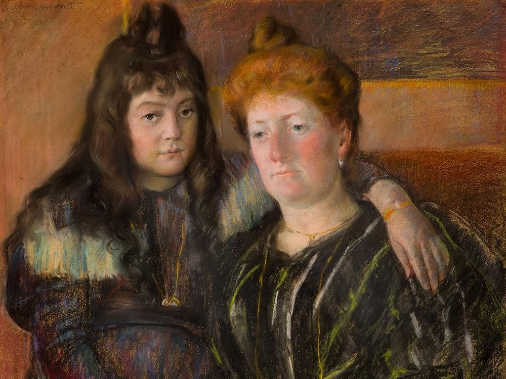 Madame Gaillard and Her Daughter Marie-Therese art print by Mary Cassatt for $57.95 CAD