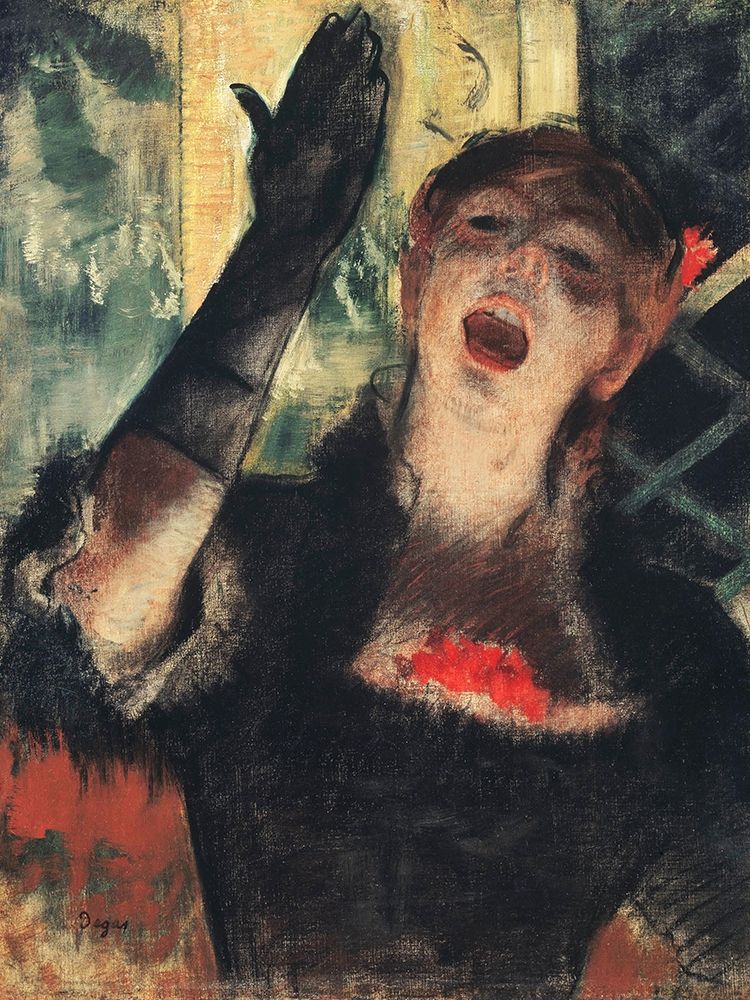 Cafe Singer art print by Edgar Degas for $57.95 CAD