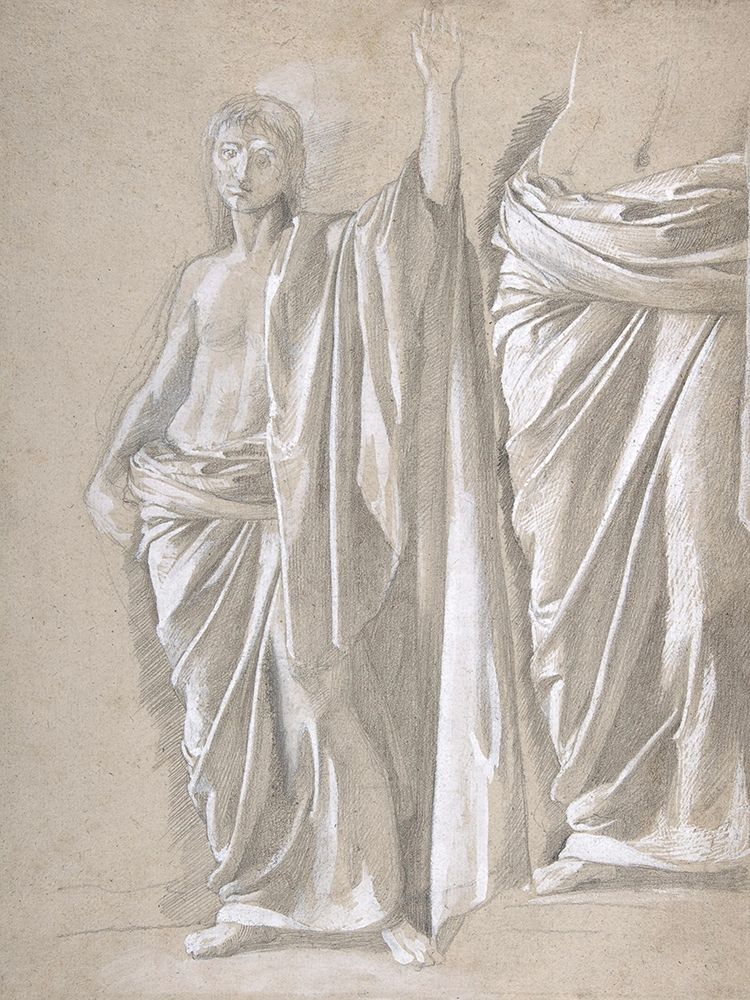 Study of a Draped Figure art print by Edgar Degas for $57.95 CAD
