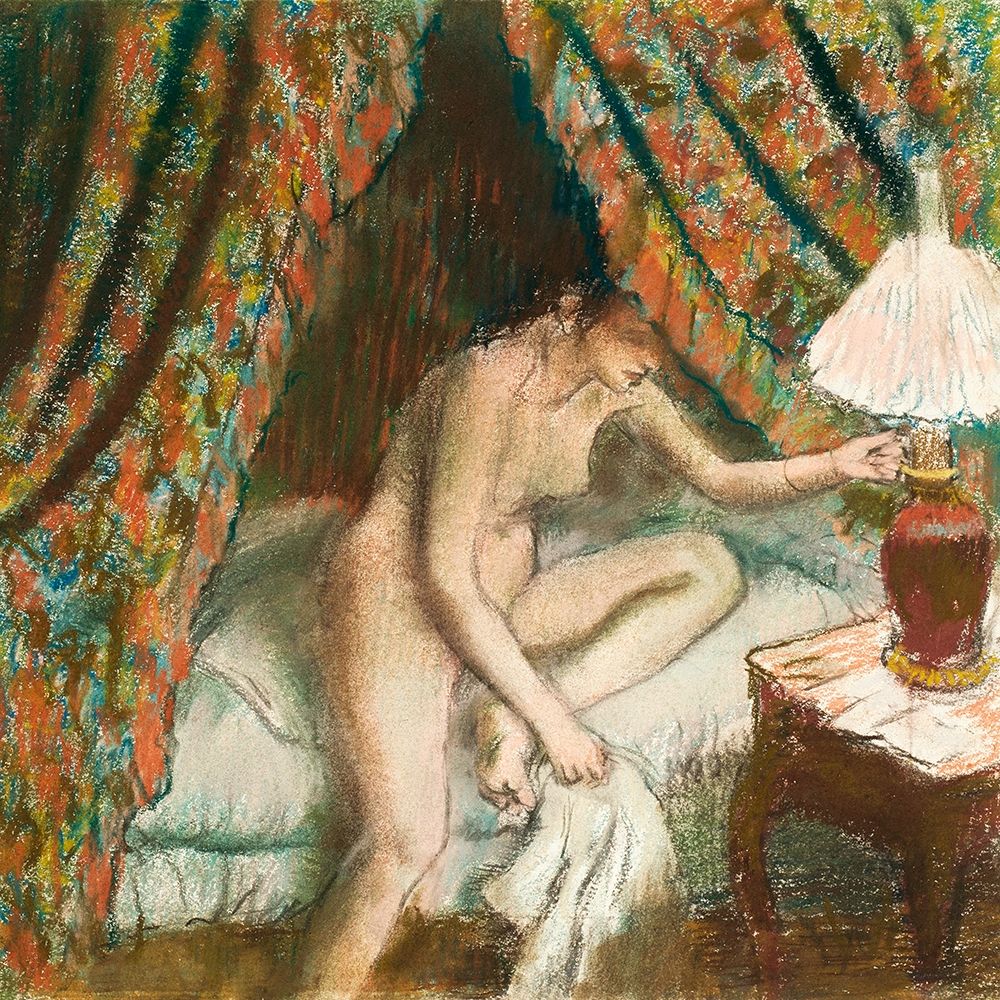Retiring art print by Edgar Degas for $57.95 CAD