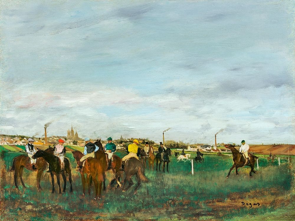 The Races art print by Edgar Degas for $57.95 CAD