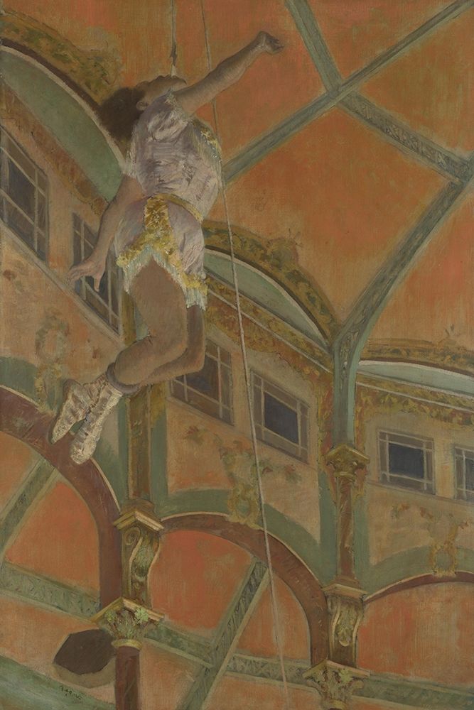 Miss La La at the Cirque Fernando art print by Edgar Degas for $57.95 CAD