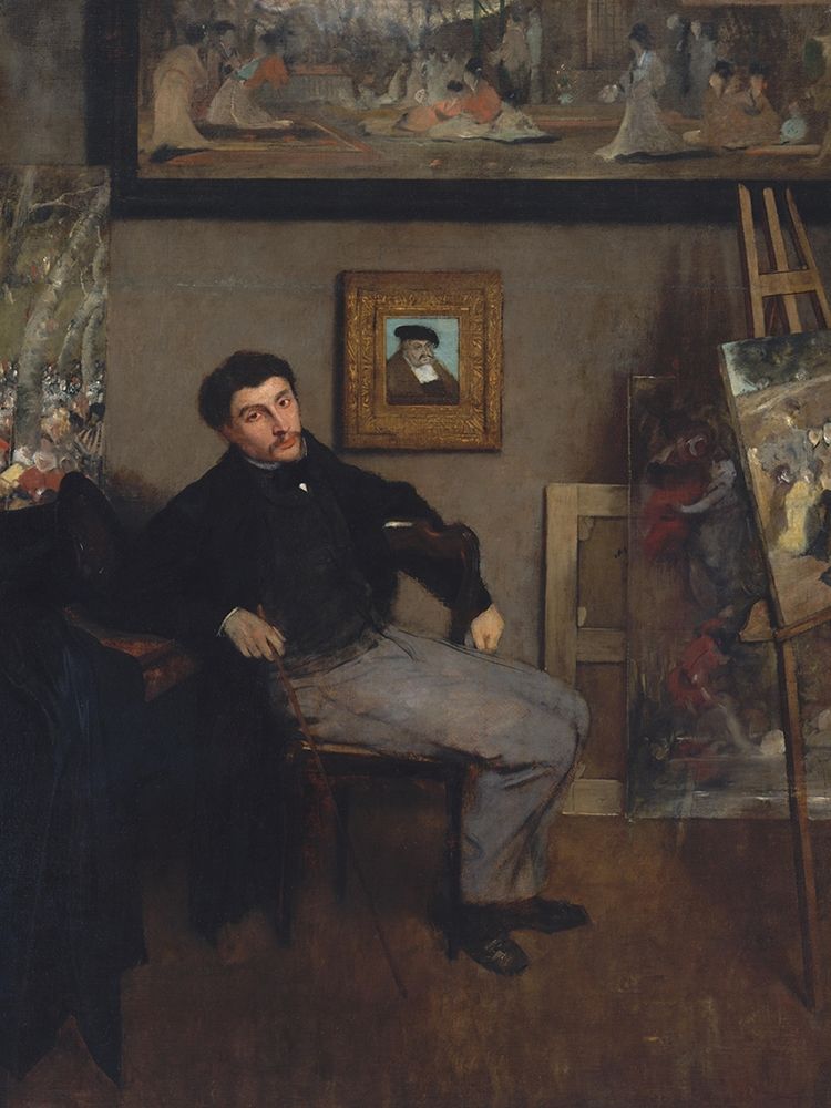 Portrait of James Tissot art print by Edgar Degas for $57.95 CAD