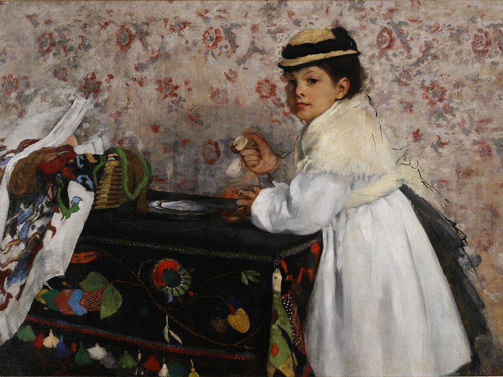 Portrait of Mlle. Hortense Valpincon art print by Edgar Degas for $57.95 CAD