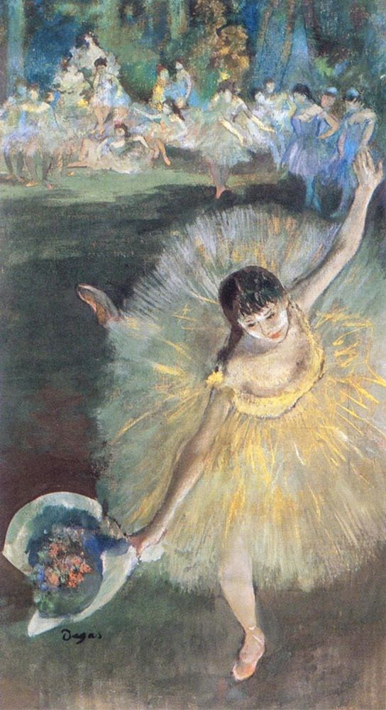 Fin dArabesque, with ballerina Rosita Mauri art print by Edgar Degas for $57.95 CAD