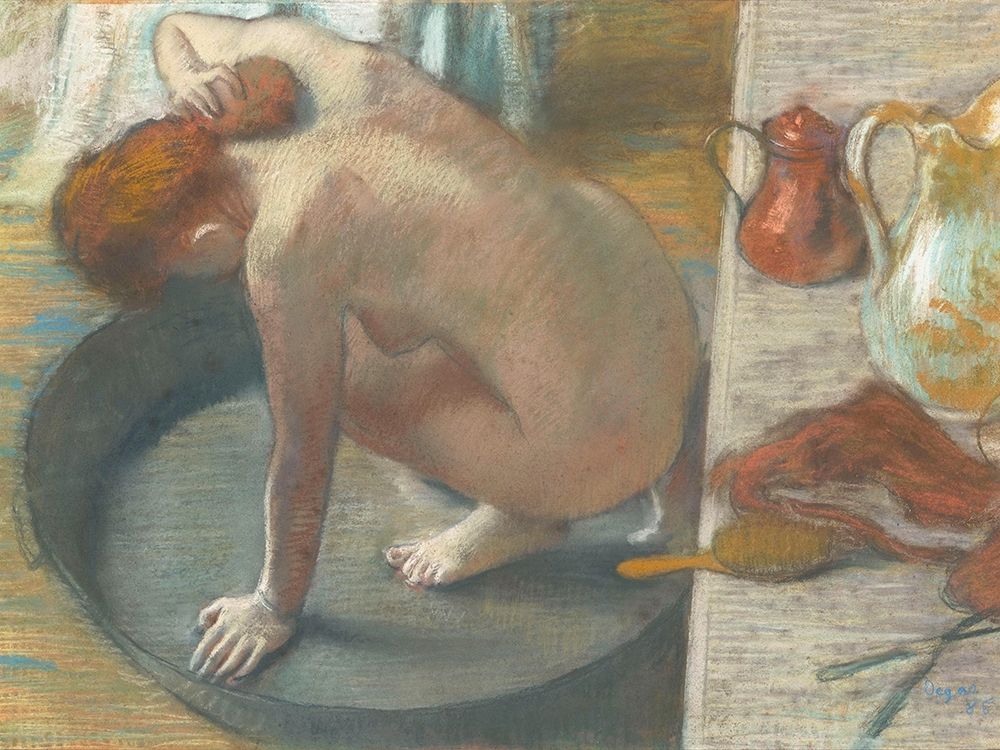 The Tub art print by Edgar Degas for $57.95 CAD