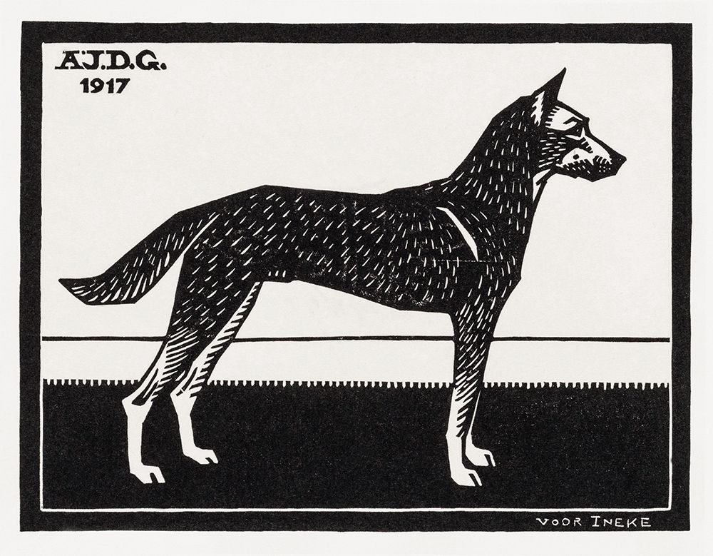 Dog art print by Julie De Graag for $57.95 CAD