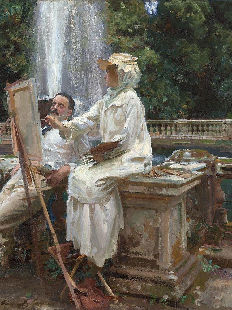 The Fountain, Villa Torlonia, Frascati, Italy art print by John Singer Sargent for $57.95 CAD