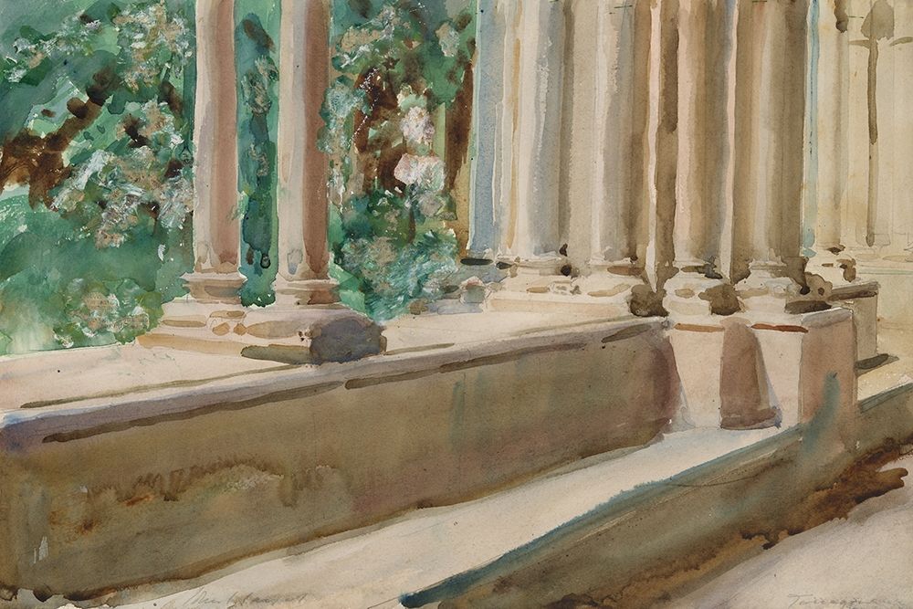 Tarragona Terrace and Garden art print by John Singer Sargent for $57.95 CAD